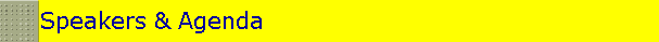 Speakers & Agenda